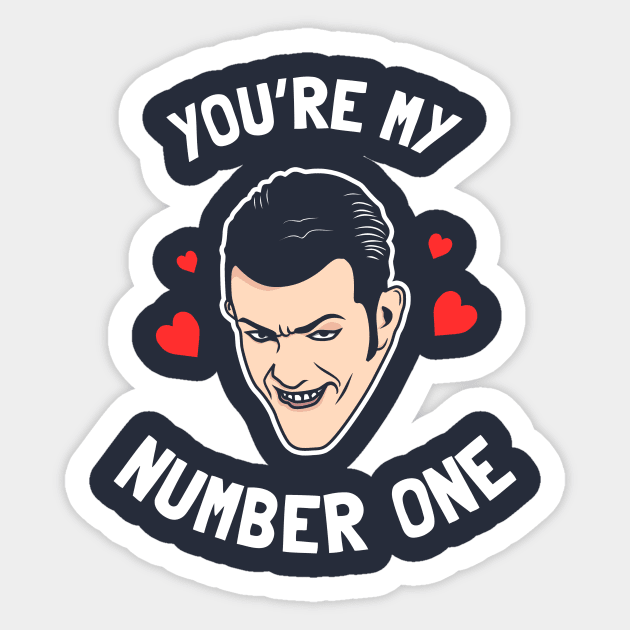 You're My Number One Robbie Rotten Valentine Sticker by dumbshirts
